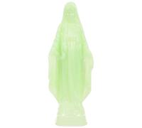 PACKOVE Estatua de María Que Brilla Oscuridad, Adorno Católico de Plástico Artesanal, Figura Luminosa Tamaño Mediano para Decoración de Hogar, Oficina E Iglesia, Decoración Religiosa