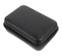 PACKOVE Estuche para Grabadora de Voz Negro Cremallera Suave, Material Eva y Nylon, Organizador de Viaje para Accesorios Pequeños en Casa y Viajes de Negocios