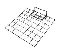 PACKOVE Expositor de Rejilla Metálica para Fotos 35x35 Cm Base Negra Pequeña, Soporte para Exhibición de Artesanías y Joyería, Organizador Portátil para Escritorio y Eventos de Venta