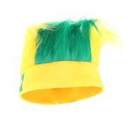 PACKOVE Fans Gorras de Peluca Gorras Elásticas para Aficionados al Fútbol Pelucas de Moda Gorros de Redecilla para Eventos Deportivos