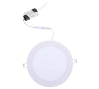 PACKOVE Foco Empotrable LED Redondo Ultradelgado 6 Pulgadas 15w Luz Cálida Panel 1 Cm Grosor para Baño y Cocina Iluminación Empotrada Regulable Apertura 17,5 Cm