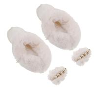 PACKOVE Forros Cálidos Extraíbles para Zapatos Felpa white, Resistentes al Viento, Ideales para Botas y Pantuflas de Invierno