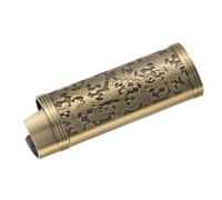 PACKOVE Funda Protectora de Metal para Mechero Clipper Grande, Diseño Vintage con 3D, Resistente y Portátil, Color Bronce Cepillado, Adecuado para Uso Exterior y Seguridad Diaria