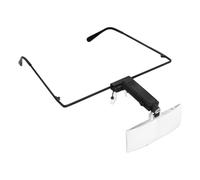 PACKOVE Gafas con Luz LED para Reparar Placas de Circuito y Relojes, Lupa de Lectura Ajustable con Lente de Alta Definición, Anteojos para Trabajos de Cerca y Manualidades, Herramienta