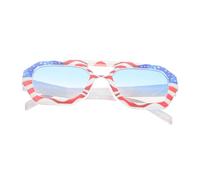 PACKOVE Gafas de Sol Patrióticas con Forma Irregular y Estampado Bandera Americana Ligeras y Resistentes para Celebraciones Julio y Fiestas Patrióticas Diseño Cómodo y Estable para Hombres