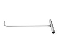 PACKOVE Gancho en T de Acero Inoxidable Resistente Prueba de Óxido para Elevación de Puertas y Tapas de Alcantarilla, Herramienta Robusta Hogar