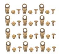 PACKOVE Ganchos Metálicos para Botas de Senderismo con Remaches, Gancho de Encaje Rápido para Cordones, 50 Piezas, Accesorio de Reparación para Calzado, Reemplazo Resistente y Ligero