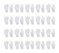 PACKOVE Guantes de Algodón Blanco para Joyería y Relojes, Cómodos y Lavables, Diseño Simple y Conveniente, Paquete de 16 Pares para Uso en Revisión de Joyas