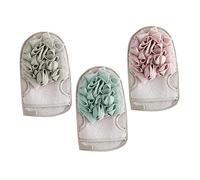 PACKOVE Guantes Exfoliantes de Ducha 3 Piezas Doble Cara Suave Exfoliación Material Suave para Cuerpo Accesorios de Baño