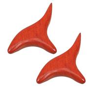 PACKOVE Herramienta de Masaje de Madera 2 Piezas Ligera y Fácil de Sostener para Cuello y Espalda, Adecuado para Viajes y Alivio Muscular Eficaz