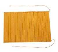 PACKOVE Hoja para Menú de Bambú Bordes Suaves, Accesorio para Manualidades Diy, Libro Decorativo Khaki Adecuado para Creación Casera y Pinceles de Escritura