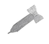 PACKOVE Horquilla Lazo De Plateada Pinza Decorativa Cabello Adorno Lateral De Moda Para Mujer Para Eventos y Fiestas