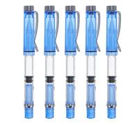 PACKOVE Juego de 5 Bolígrafo de Caligrafía Azul con Diseño Portátil y Punta Flexible para Práctica Artística y Lettering para Principiantes