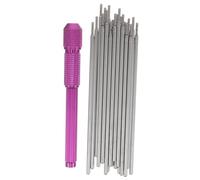 PACKOVE Juego De Recambios Para Tatuaje 20 Núcleos Púrpuras, Carcasa Para Tatuar Color Morado, Accesorio Profesional Para Tatuadores y Uso Personal, Herramienta Auxiliar Para Precisión En Tatuajes