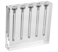 PACKOVE Kit Comprobador de Viscosidad de Aceite de Coche 5 Orificios Medidor Analizador para Aceite de Motor y Fluido de Transmisión Herramienta Portátil Hidráulico en Automóviles