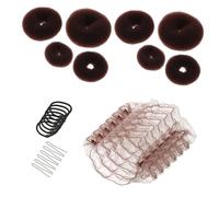 PACKOVE Kit para Hacer Moños Redondos con Redes Elásticas y Pasadores para Cabello Largo, Accesorio Práctico para Ballet y Fiestas