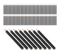 PACKOVE Lápices de Golf Preafilados Negros, Madera Resistente, Punta Corta, 100 Unidades a Granel para Puntuación, Oficina, Escuela y Eventos Deportivos