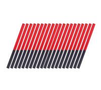 PACKOVE Lápices Hexagonales de Carpintero Doble Punta Rojo y Azul, 20 Unidades, Lápices de Madera Natural para Dibujo Técnico y Marcación en Construcción, Uso Escolar y Artístico