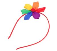 PACKOVE Lgbt Orgullo Rainbow Flower Headband Colorido Hoop Gay Orgullo Rainbow Cabello Hoop Multicolor Flower Tocado Pride Mes Accesorios Para El Cabello