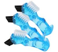 PACKOVE Limpieza Fácil Cepillo Para Dentaduras Postizas Multifuncional Pequeño y Creativo Mini De Doble Cabezal Portátil