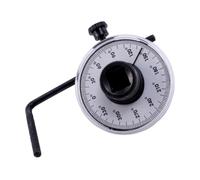 PACKOVE Llave Dinamométrica Ajustable y Clic Medidor de Ángulo | Aleación Negra, Diseño Mecánico sin Batería, Cabeza Reversible y Medición Horaria del Torque