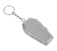 PACKOVE Llavero Cenicero Portátil de Metal, Diseño Ataúd Creativo, Mini Tamaño Ligero para Uso al Aire Libre y Decoración, Accesorio Práctico para Bolso y Viaje