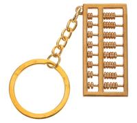 PACKOVE Llavero Colgante de Ábaco de Cobre Dorado Efecto Decorativo y Diseño Chino Único para Uso Diario
