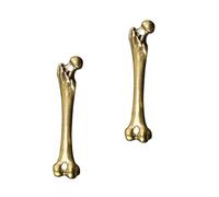 PACKOVE Llavero Colgante de Hueso Pequeño de Latón, 2 Piezas, Adorno Creativo para Llaveros y Decoración Diy, Accesorio Ligero para Mochilas y Maletas, Adecuado para Manualidades y