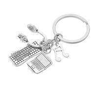 PACKOVE Llaveros de Tecnología para y Gamers Diseño Multifuncional con Teclado Ratón y Auriculares para Graduación y Estudiantes de Matemáticas