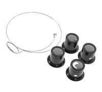 PACKOVE Lupa para Reparación de Relojes y Joyas 10 Aumentos 4 y Anillo de Acero para Joyero y Relojero Equipo de Herramientas para Precisión y Detalle Color Aleatorio