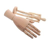 PACKOVE Maniquíes de Madera Ajustables y Resistentes para Dibujo y Boceto, 2 Piezas Beige, Ideales para Artistas Actividades Creativas