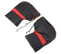 PACKOVE Manopla para Manillar de Motocicleta de Cuero Sintético Prueba de Viento, Guantes de Invierno Gruesos y Térmicos, 1 Par para Protección en Conducción Automotor Color Aleatorio