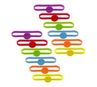 PACKOVE Marcadores de Copas de Vino de Silicona Flexibles, 12 Unidades Multicolor para Reconocer Vasos en Fiestas, Cócteles y Barbacoas, Identificador Práctico para Copas Color Aleatorio