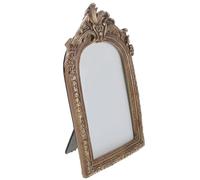 PACKOVE Marco de Fotos Vintage de Mesa Europeo 6 Pulgadas (12,5x19 Cm) Dorado, Marco Decorativo para Exhibición en Pared y Escritorio, Decoración del Hogar Estilo Retro