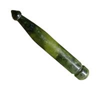 PACKOVE Masajeador De Jade Facial Rodillo De Jade Autentico Pluma De Acupresion Para Rostro y Cuerpo