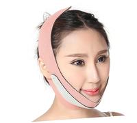 PACKOVE Mascarilla Facial de Lifting V-line para Cara Delgada, Tamaño Pequeño, Correa Ajustable para Mentón Masetero Delgado, Uso Nocturno para Cuidado Facial