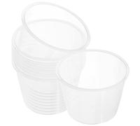 PACKOVE Medidoras de Arroz de Plástico Pp 10 Tazas Transparentes Capacidad 80ml, Apilables y Fáciles de Limpiar para Olla Arrocera para Cocina Diaria