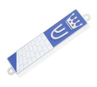 PACKOVE Mezuzá para Puerta Judía 94x20mm Pergamino Sagrado Interior, Caja Metálica Decorativa, Mezuzá Escritura Hebrea para Decoración y Protección del Hogar