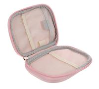 PACKOVE Mini Botiquín Pastillero Portátil Pequeño Rosa, Bolsa De Medicamentos Resistente Al Desgaste Apertura Amplia, Para Viaje, Senderismo y Uso Doméstico