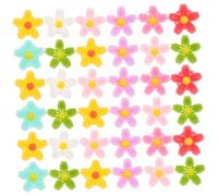 PACKOVE Mini Dijes de Resina de Flores Margarita 50 Piezas Tamaño Mini Accesorios DIY para Arte de Uñas, Pendientes y Manualidades para Mujeres y Niñas Multicolor Color Aleatorio