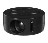 PACKOVE Mini Proyector de Películas Compatible 1080p, Portátil Altavoz Incorporado y Conexión de Audio Externa para Entretenimiento Hogar