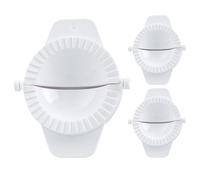 PACKOVE Molde para Empanadillas Manual de 3 Piezas, Prensa para Masa de Pp Color Claro, Máquina Portátil para Hacer Dumplings y Ravioles en Cocina Doméstica