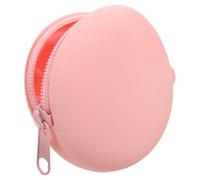 PACKOVE Monedero de Silicona Redondo Pequeño, Mini Bolsa Llavero para Monedas, Niños y Mujer, Almacenamiento Portátil Durable y Versátil, Diseño Compacto para Viaje y Uso Diario
