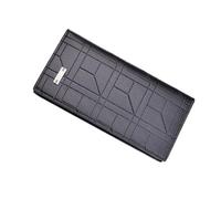 PACKOVE Monedero Multitarjeta de Cuero para Hombre Larga Personalidad para Guardar Dinero y Monedas Eventos Sociales Oscuro