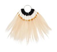 PACKOVE Muestra de Cabello Natural para Pruebas de Color con Anillos de Mechones Auténticos para Práctica de Teñido y Entrenamiento Peluquería