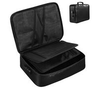 PACKOVE Organizador De Documentos Ignífugo y Prueba De Agua Portadocumentos Multifuncional para Viajes Pasaportes Certificados y Archivos Importantes para Hogar y Oficina