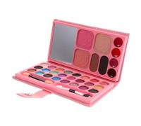 PACKOVE Paleta De Sombras De Ojos y Blush Pan Para Niños 33 Colores, Tamaño Mediano, Compacto y Seguro, Para Principiantes, Maquillaje Infantil, Uso Diario y Ocasiones Obsequios