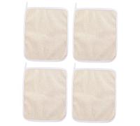 PACKOVE Paños Exfoliantes de Nylon para Baño 4 Piezas Toallas de Ducha para Limpieza Profunda Exfoliación para Espalda y Cuello Material Duradero y Cómodo