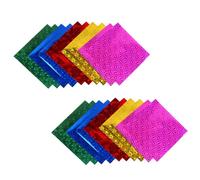 PACKOVE Papel de Origami Plegable para Manualidades Infantiles, 100 Hojas 15x15 Cm, Papel Brillante de Colores para Papiroflexia y Proyectos Creativos en Hogar y Escuela