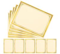 PACKOVE Papel Para Certificados A4 210x297 Mm Blanco, 10 Hojas, Imprimible, Para Certificados Honoríficos, Diplomas y Cartas de Nombramiento